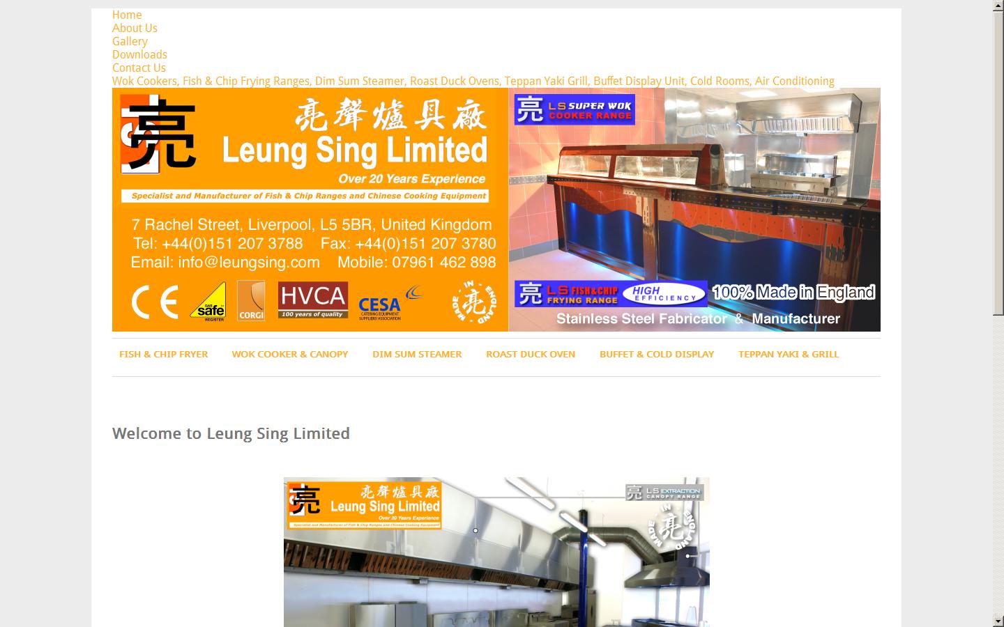 Leung Sing Ltd  Website