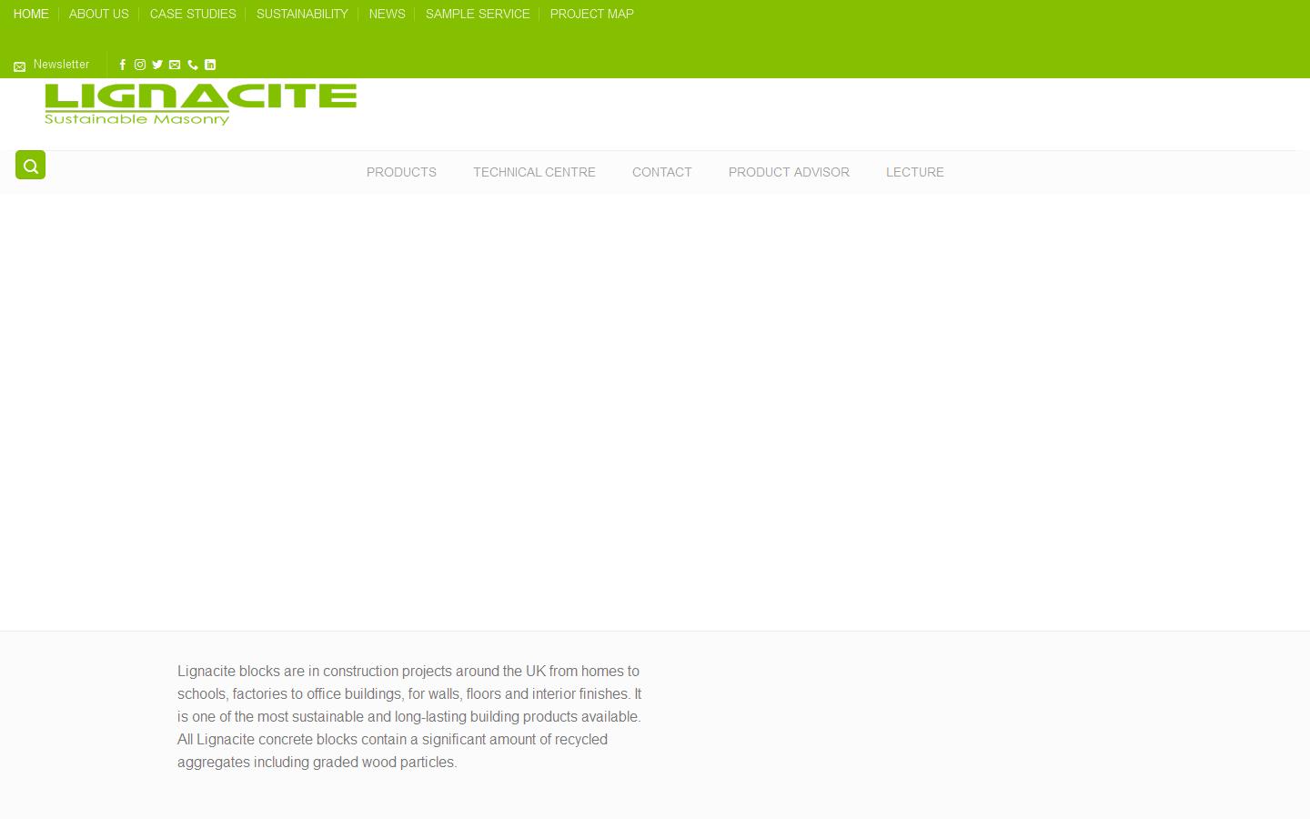 Lignacite Ltd  Website