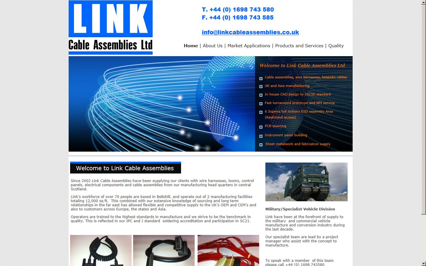 Link Cable Assemblies Ltd Website