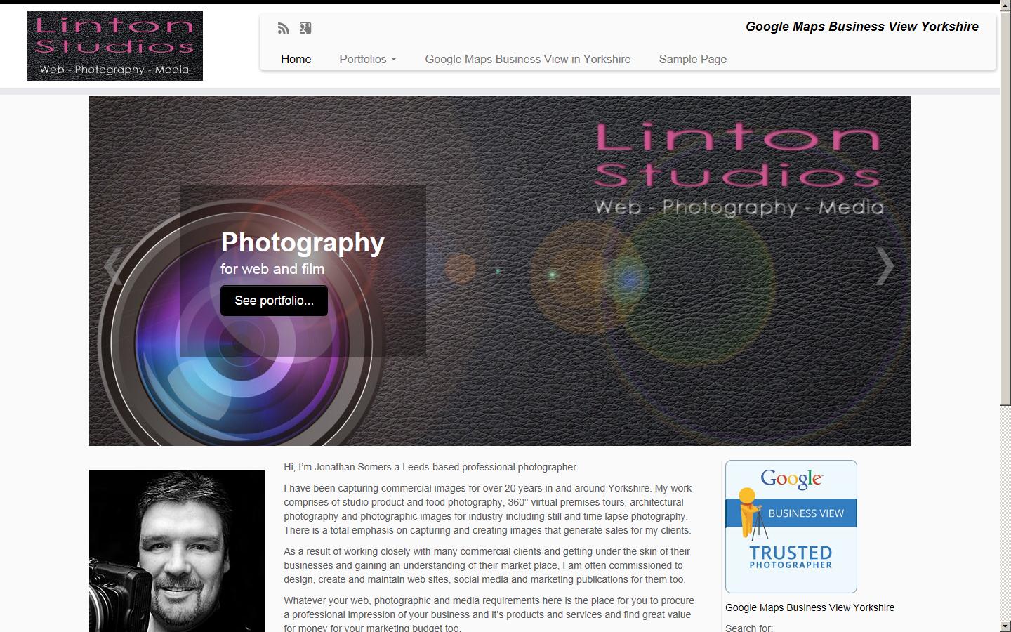 Linton Photography Studios Website