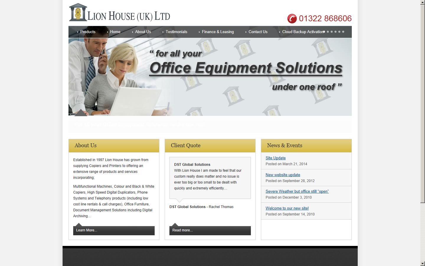 Lion House (UK) Ltd Website