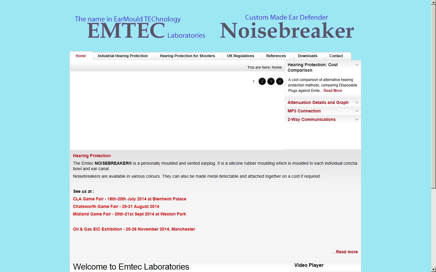 Emtec Laboratories Website