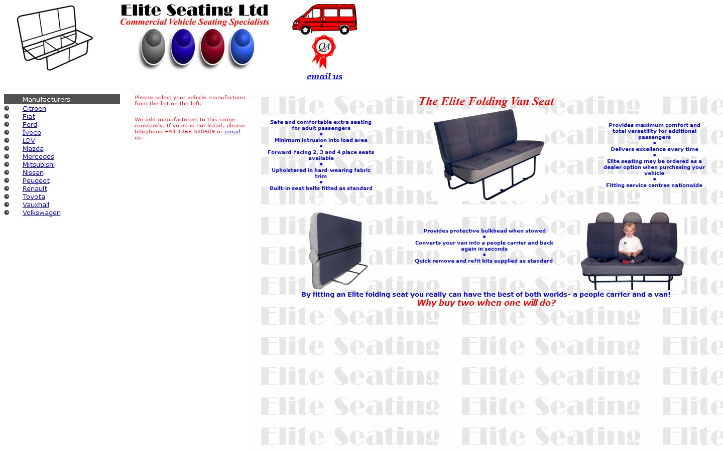 Elite Seating Ltd Website