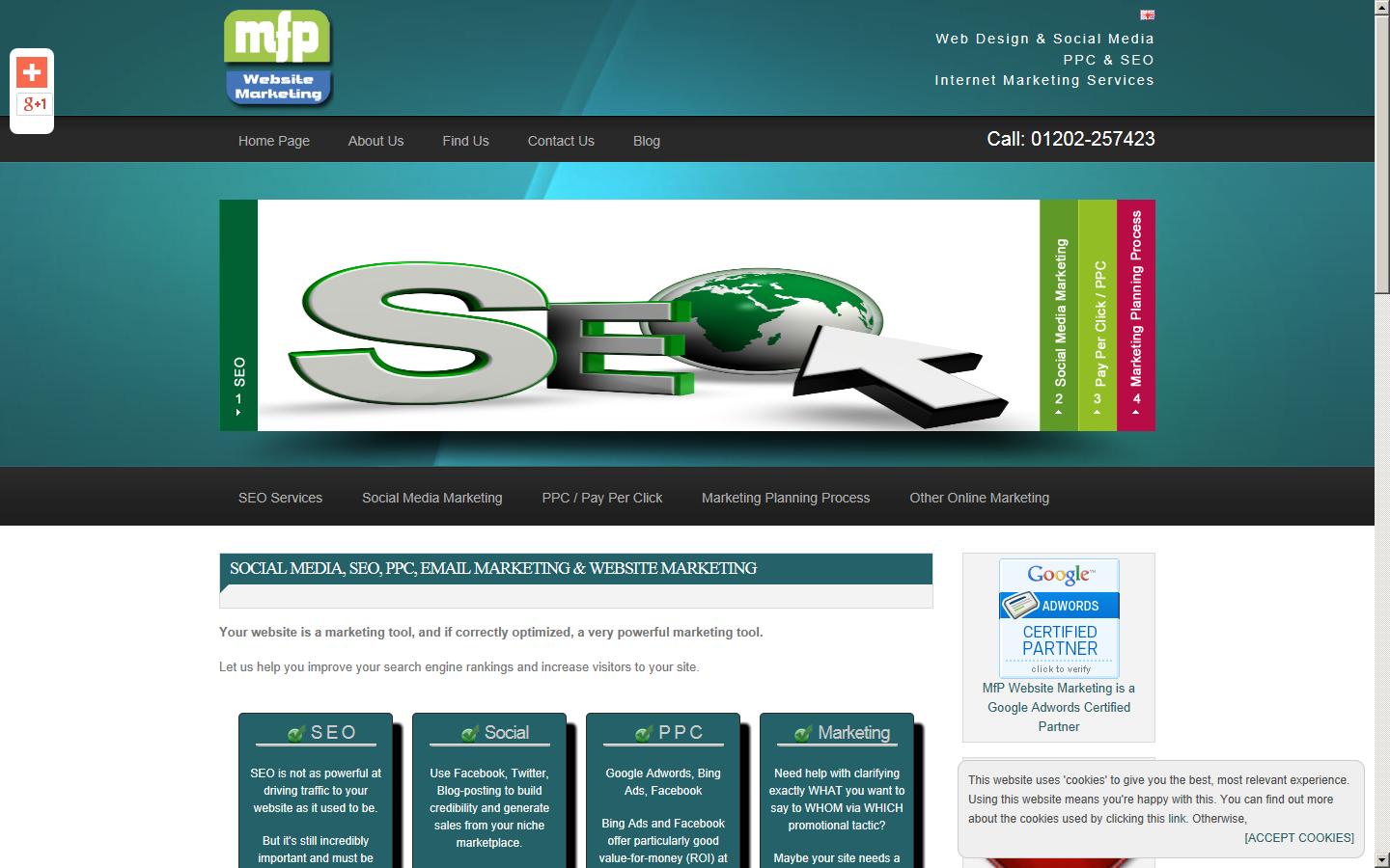 MfP Website Marketing Website