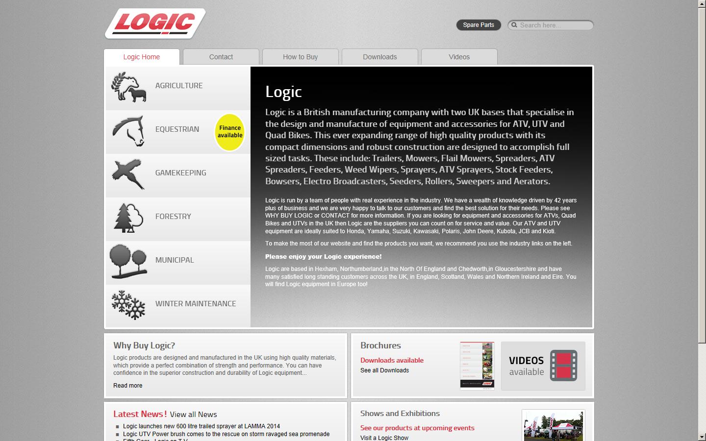 Logic Manufacturing Ltd Website