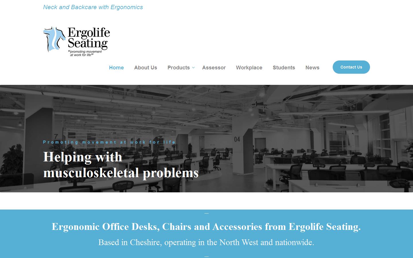 Ergolife Seating Ltd Website