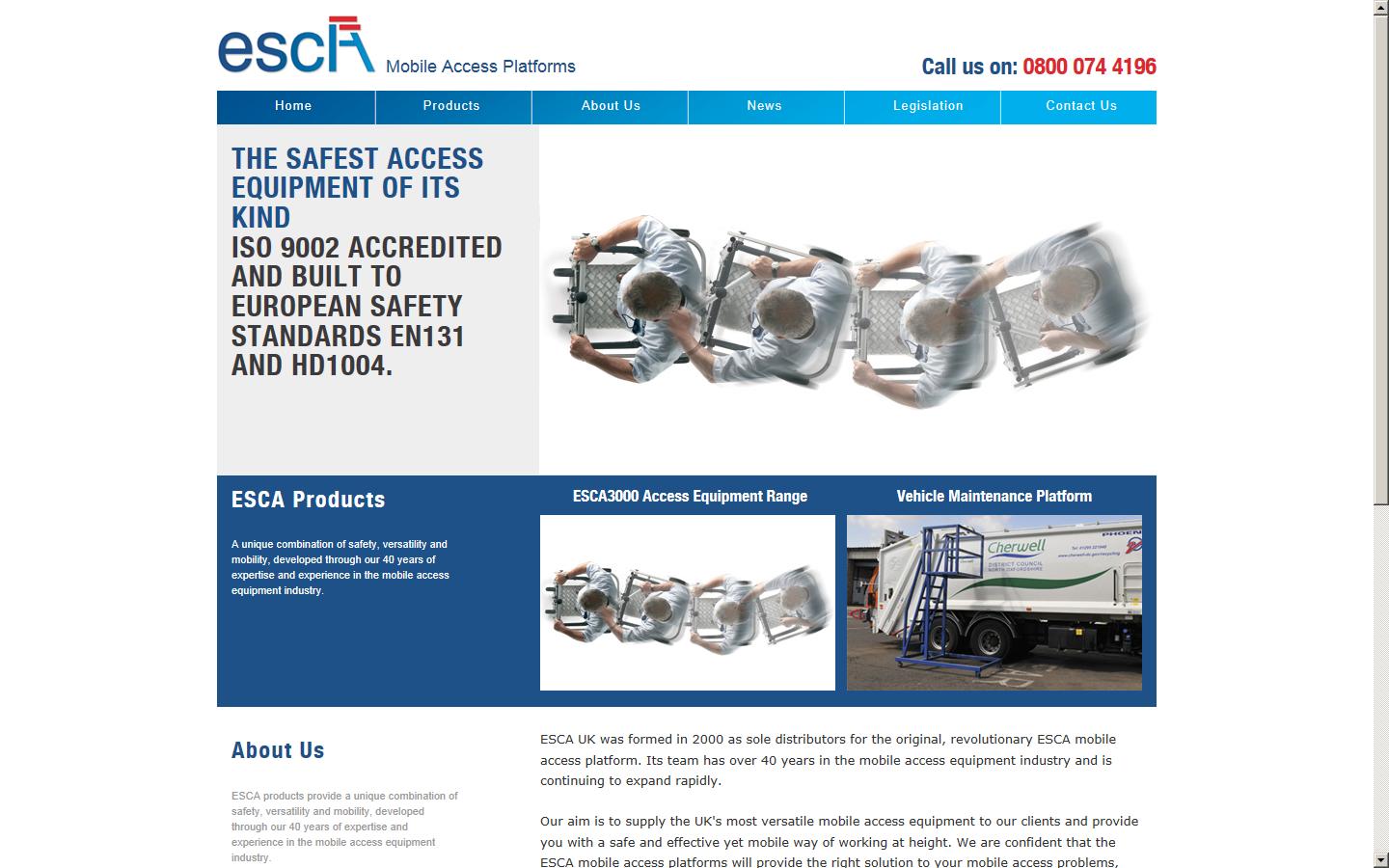 Esca 2000 UK Ltd Website