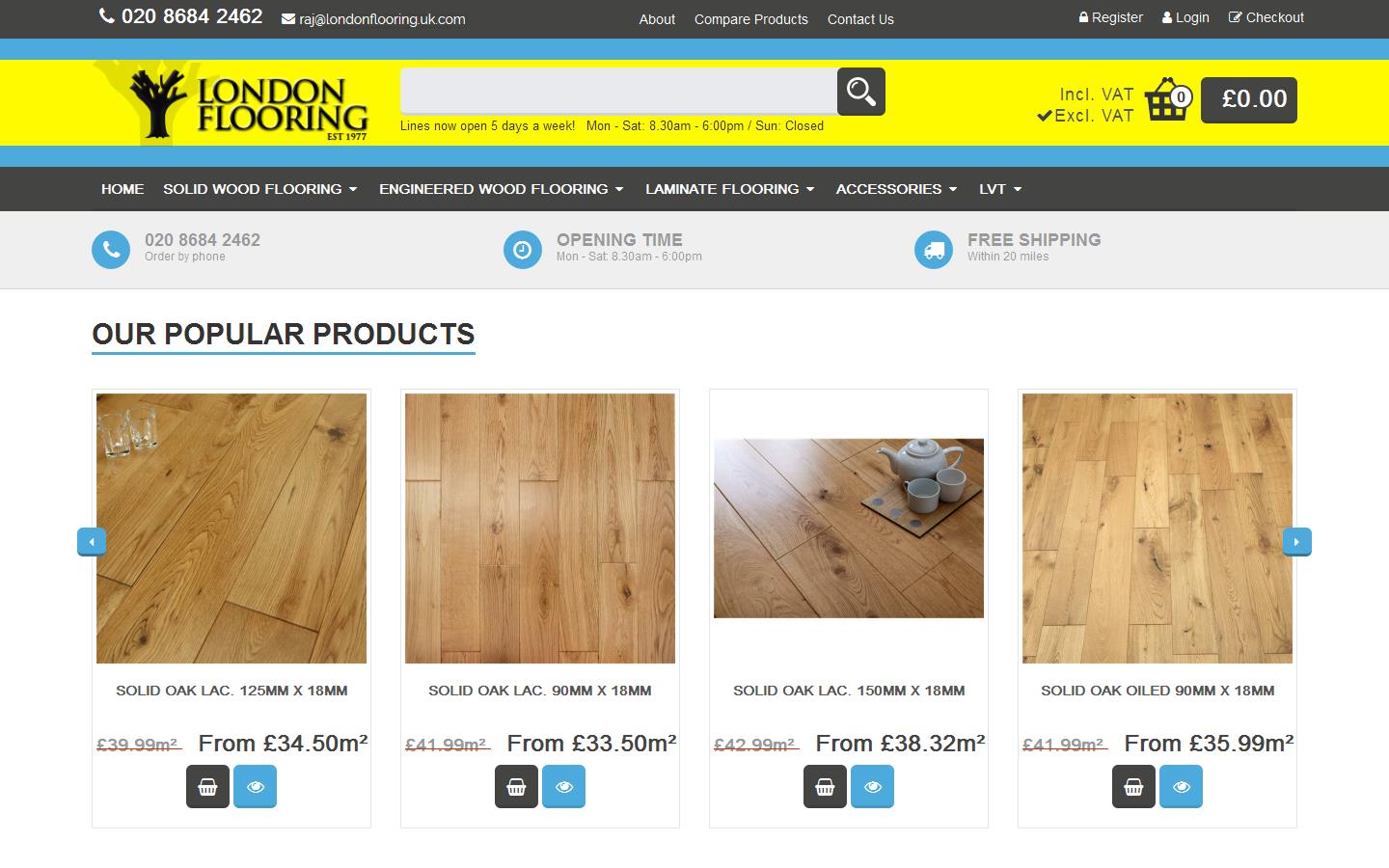 London Flooring Supplies Ltd Website