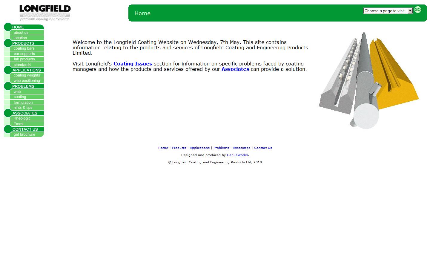 Longfield Coating & Engineering Products Ltd. Website