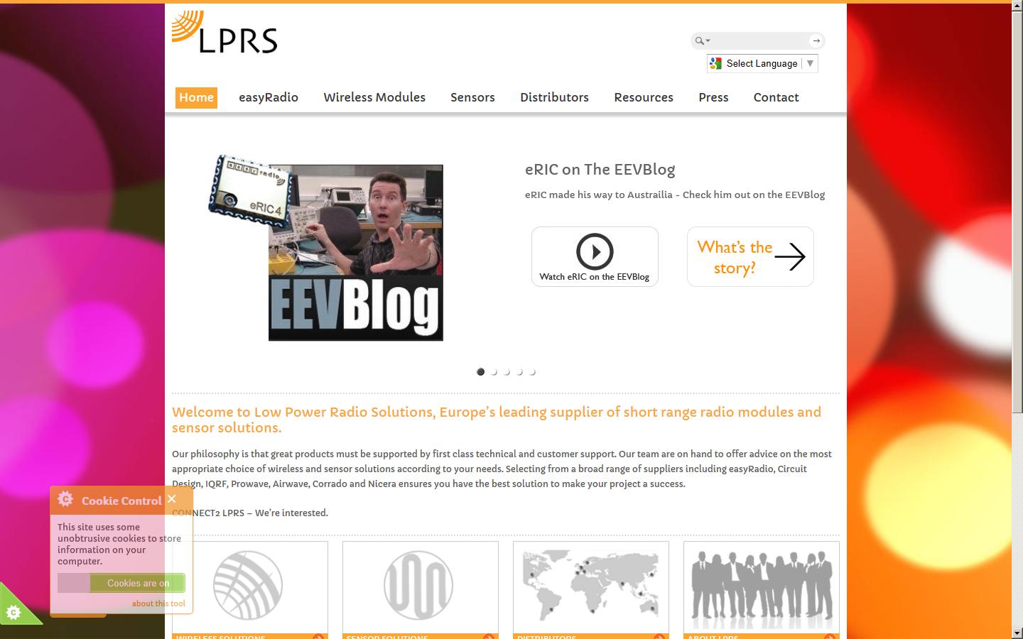 Low Power Radio Solutions Website