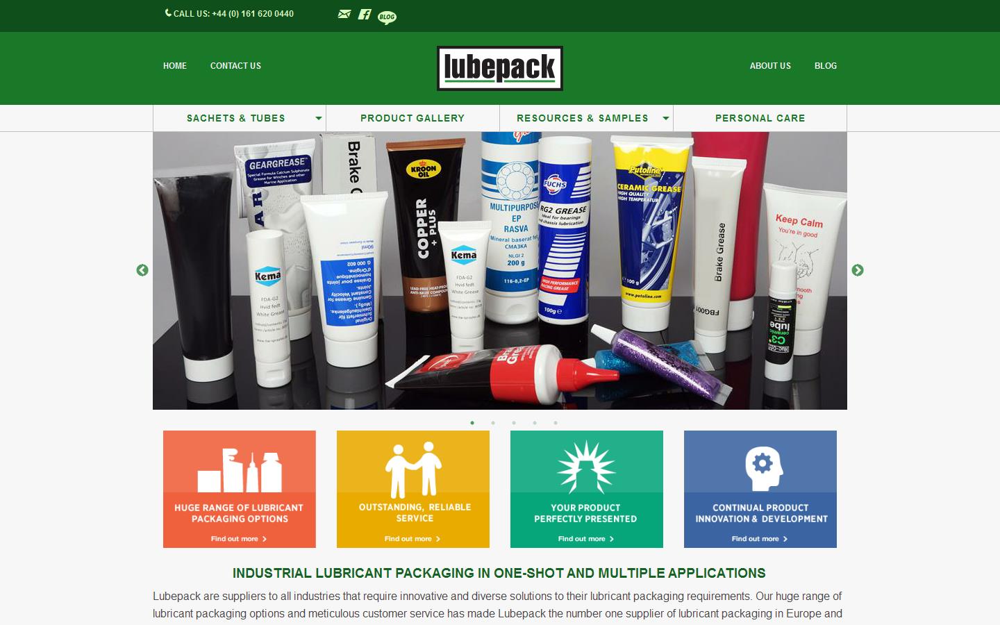 Lubepack Ltd Website