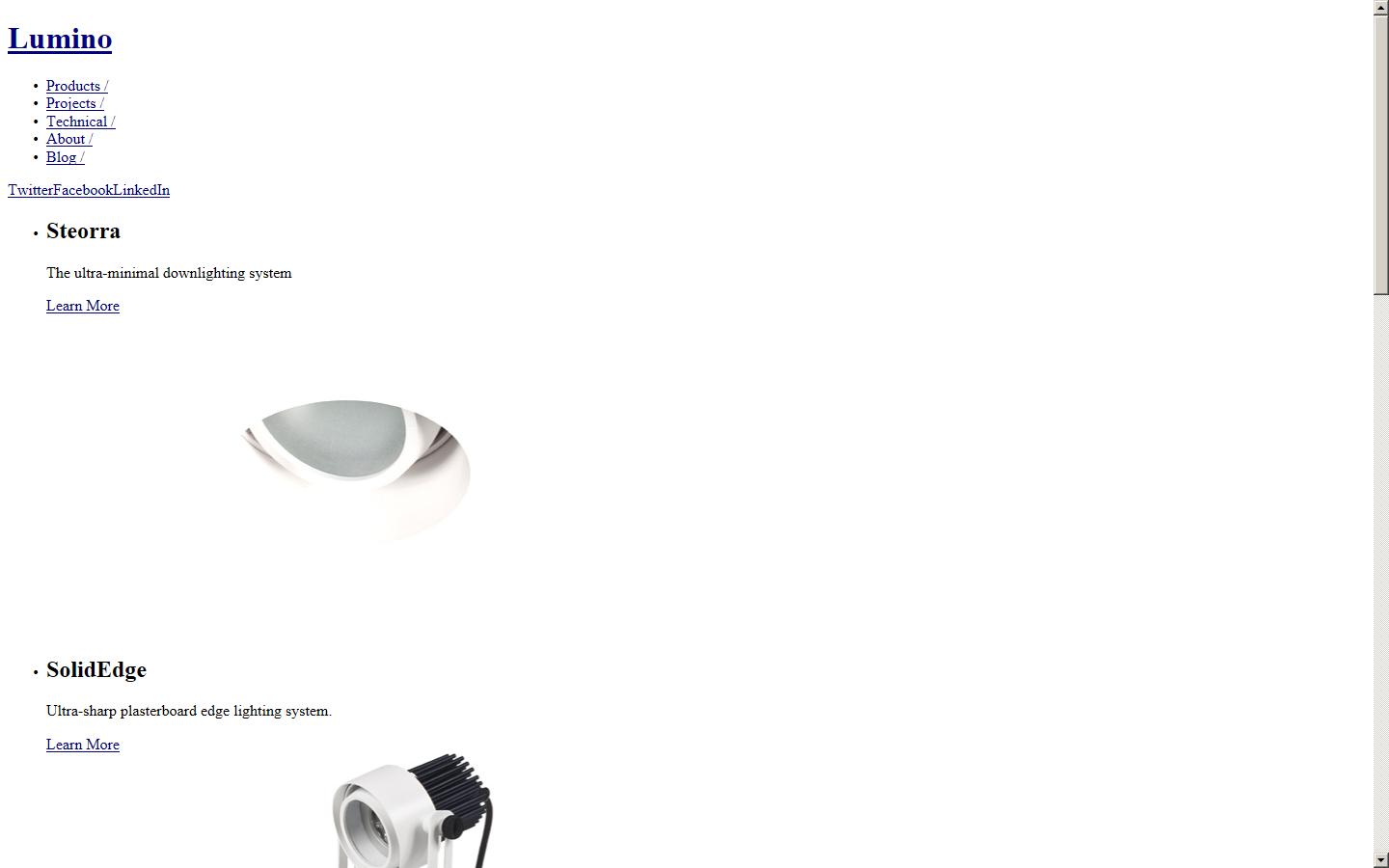 Lumino Limited Website