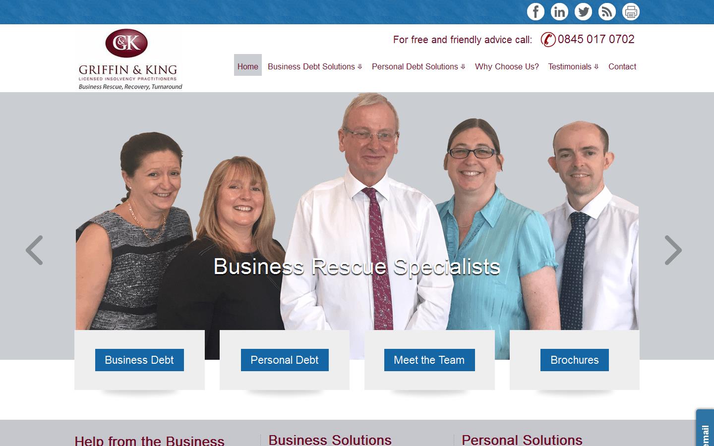 Griffin and King Website