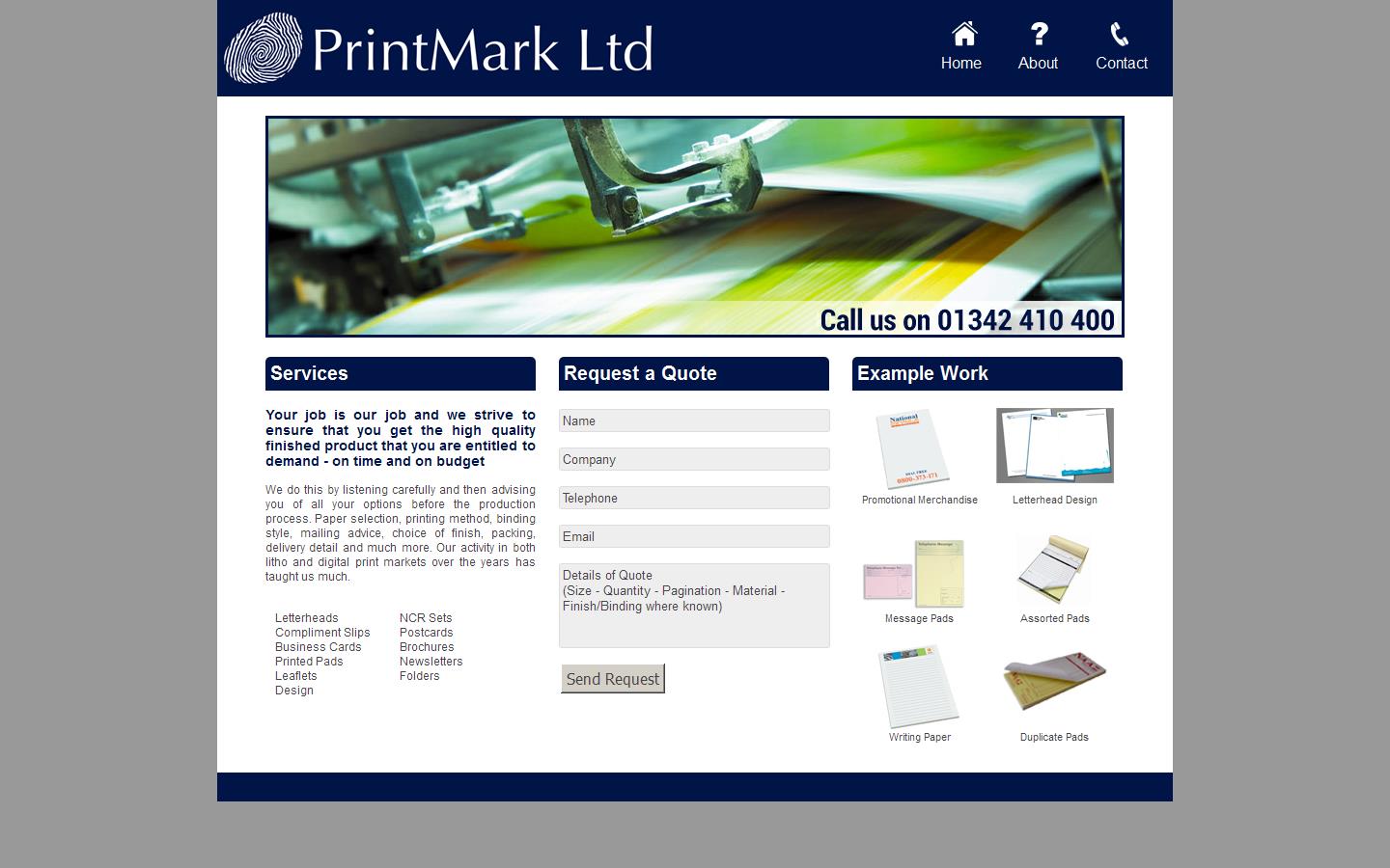 Printmark Limited Website