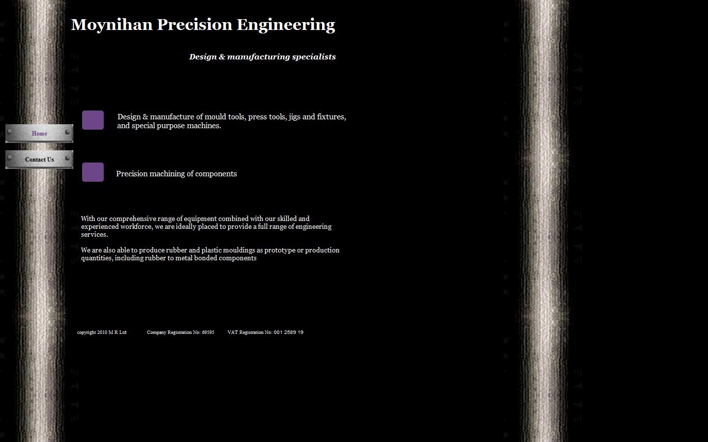 Moynihan Precision Engineering Website