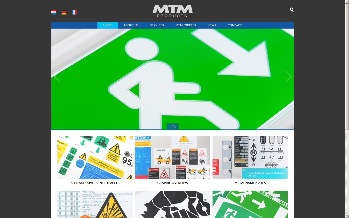 MTM Products Limited Website