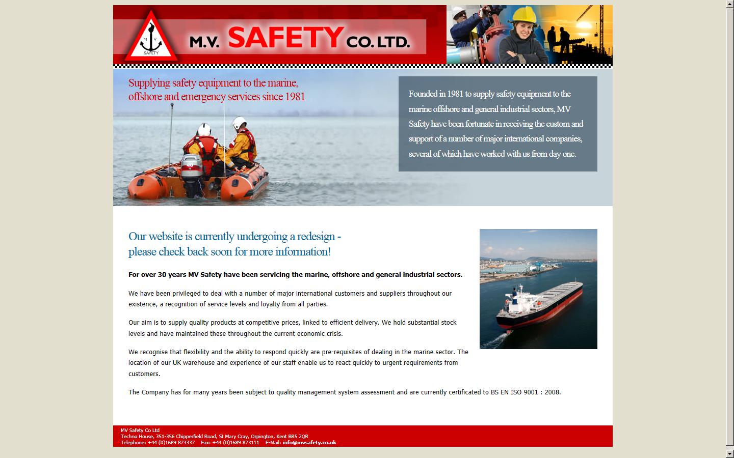 MV Safety Co Ltd Website
