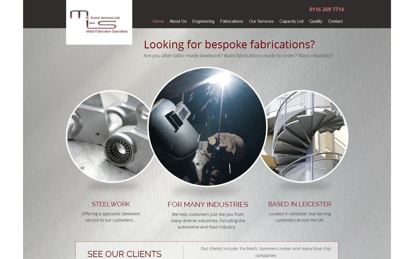 M. Turner Services Limited Website