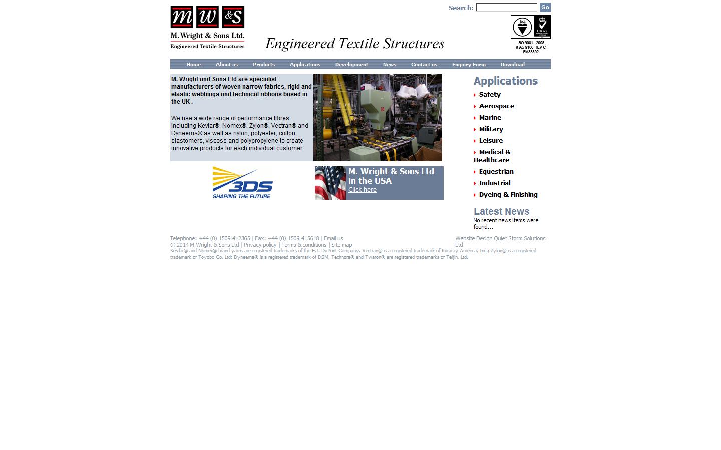 M Wright and Sons Limited  Website