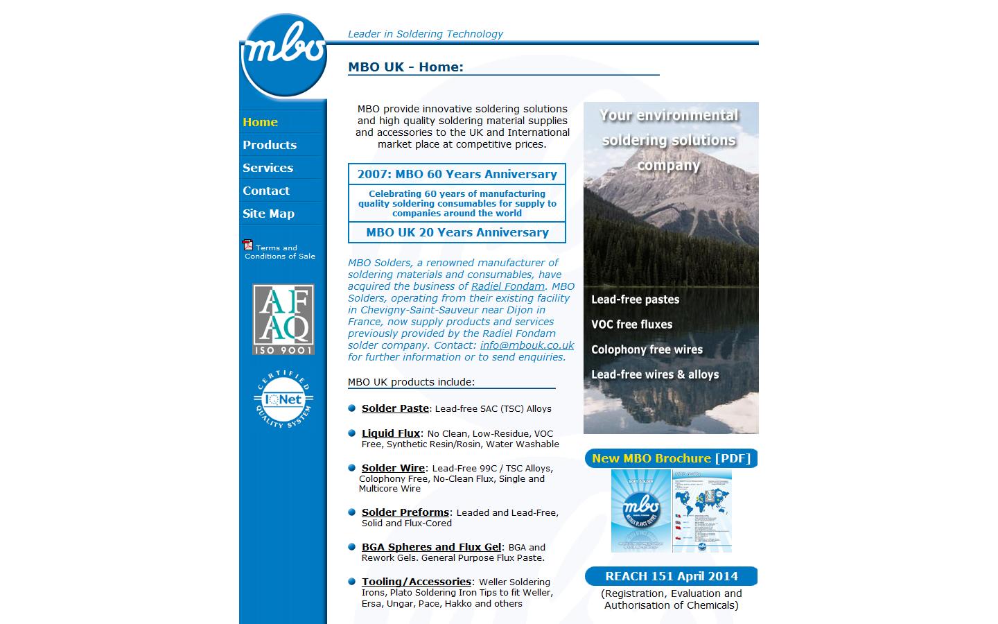 MBO UK LIMITED Website