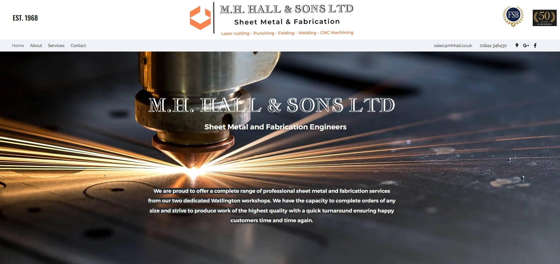 M H HALL & SONS LTD Website