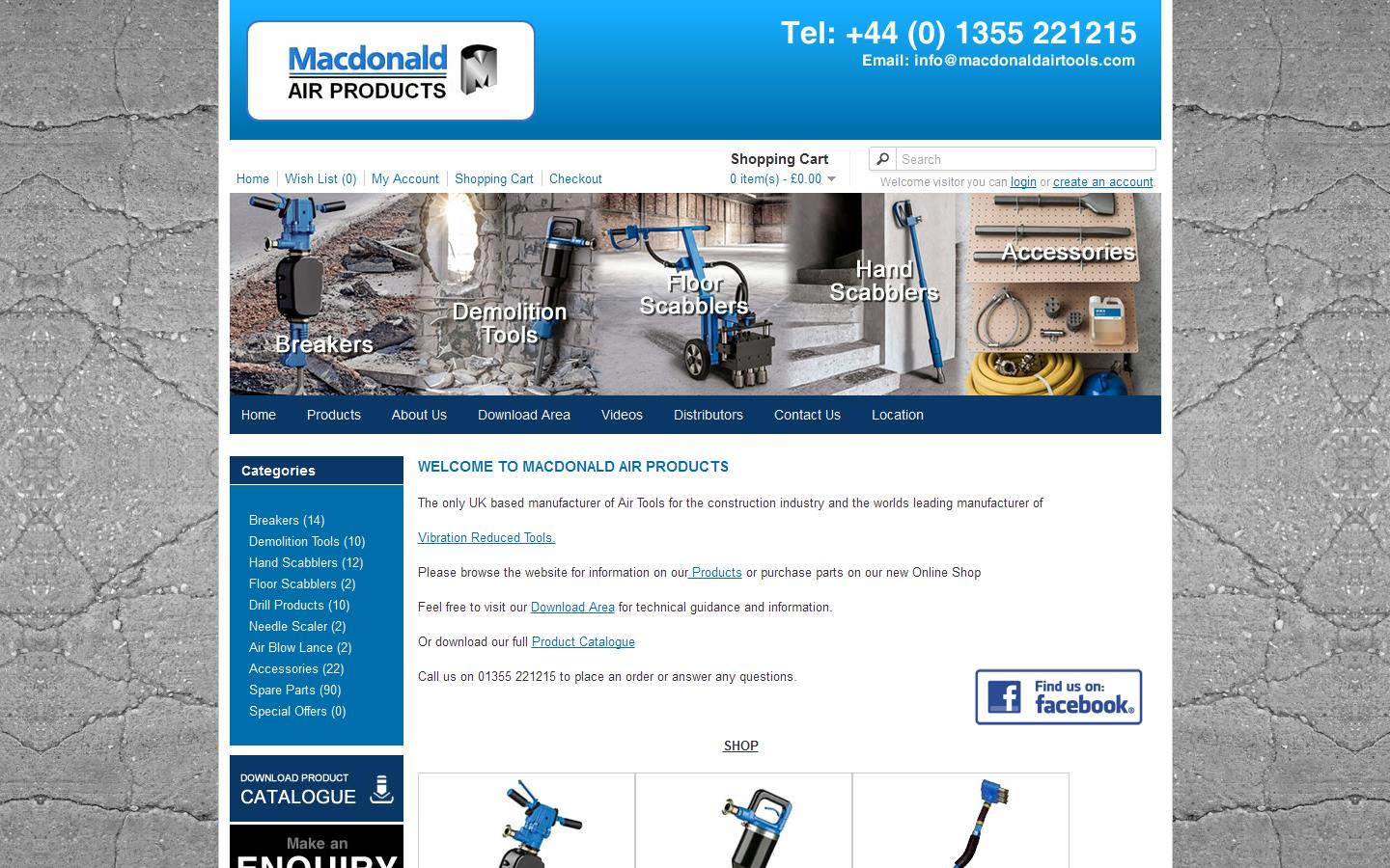 MacDonald Air Products Ltd Website