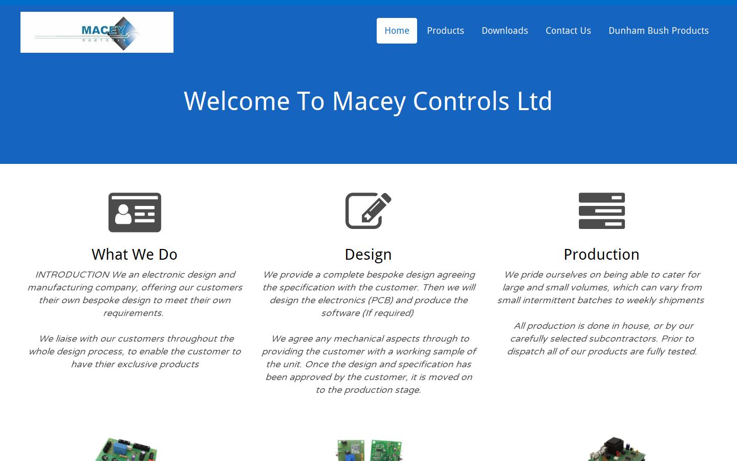 Macey Controls Limited Website