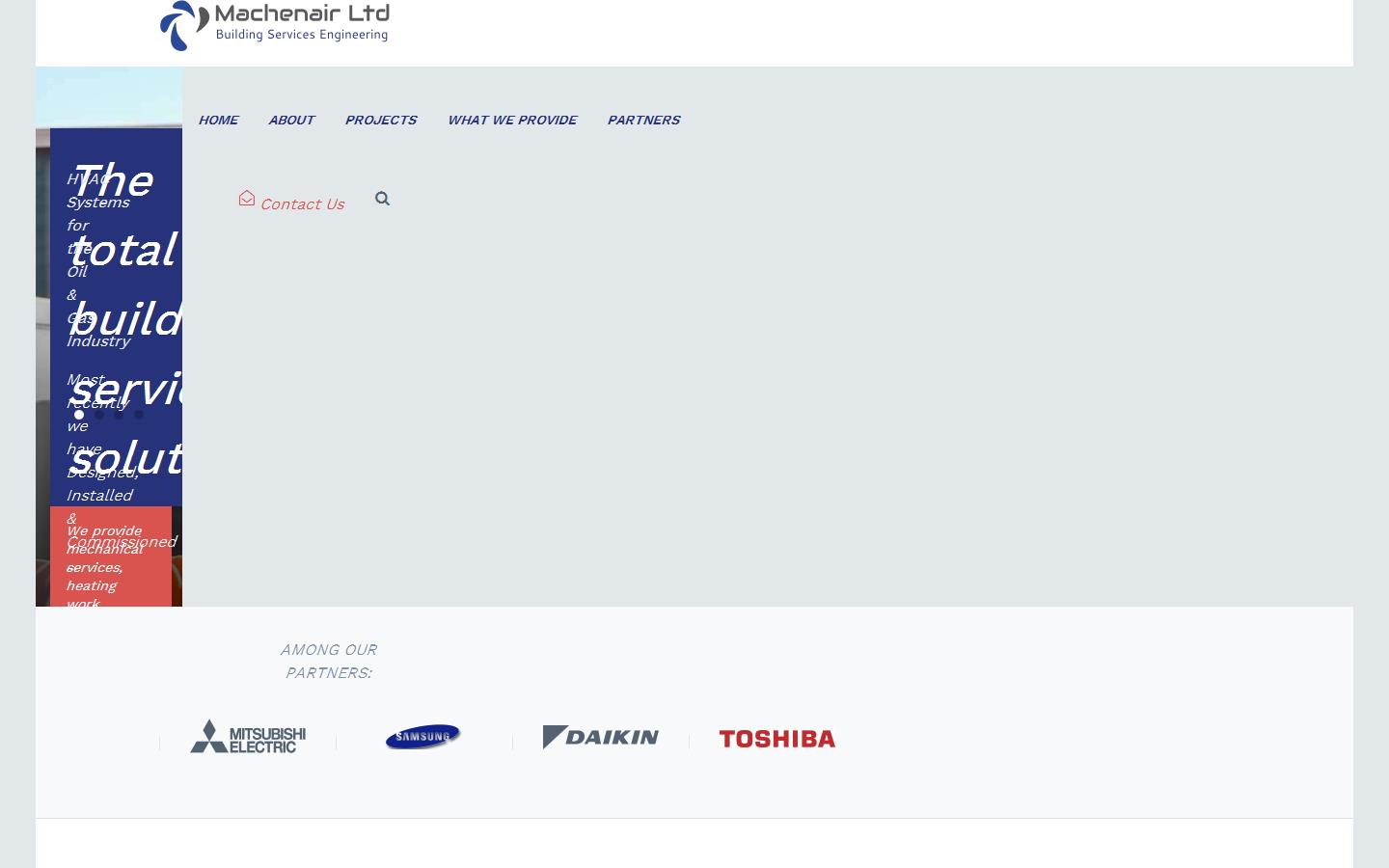 Machenair Ltd  Website