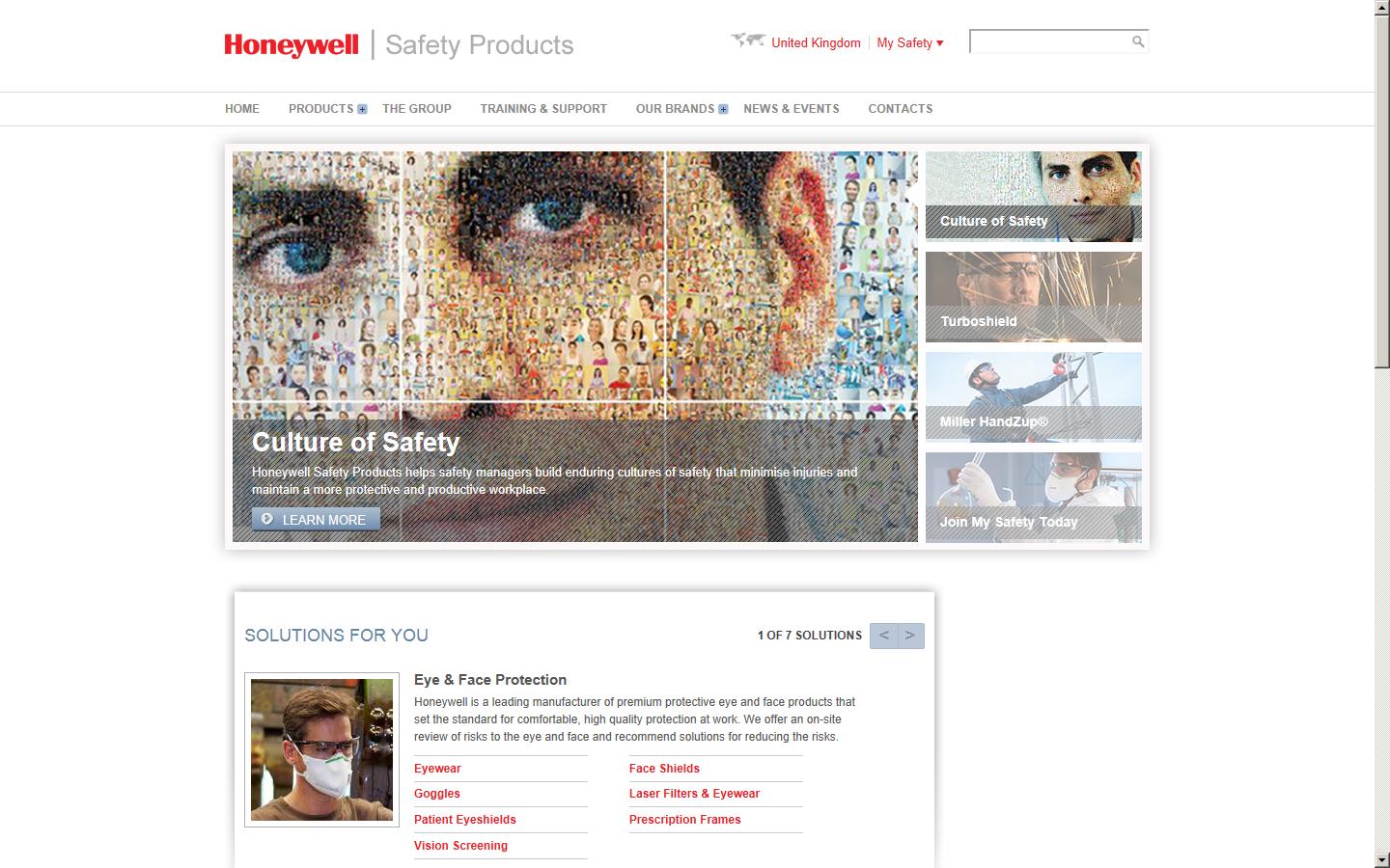 Honeywell Safety Products Website