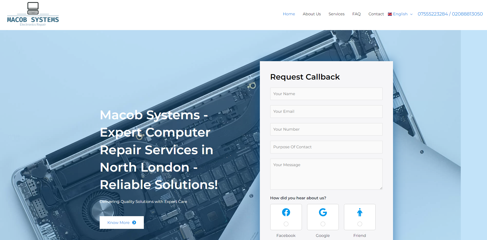 MACOB Systems Ltd Website