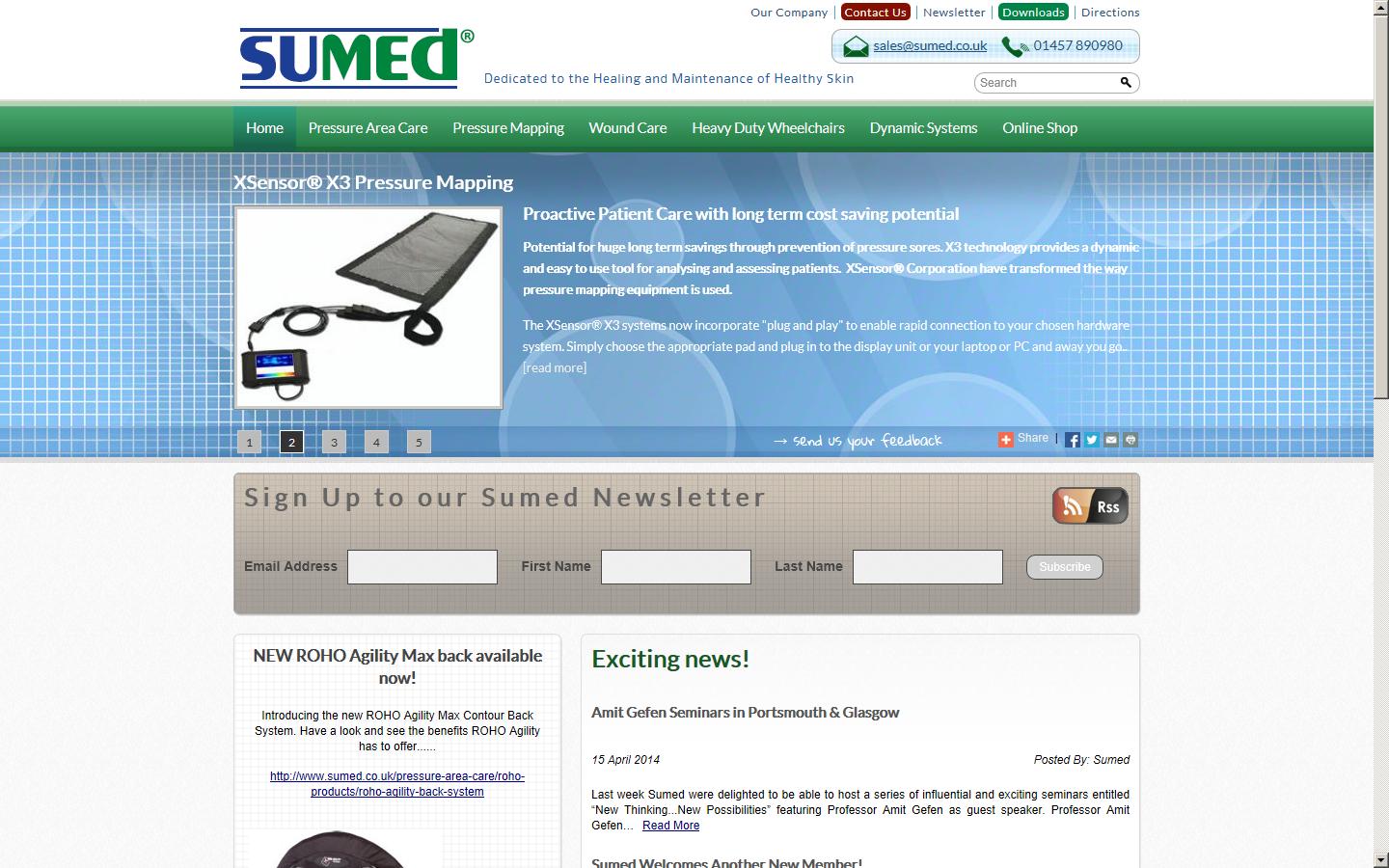 Sumed International (UK) Ltd Website