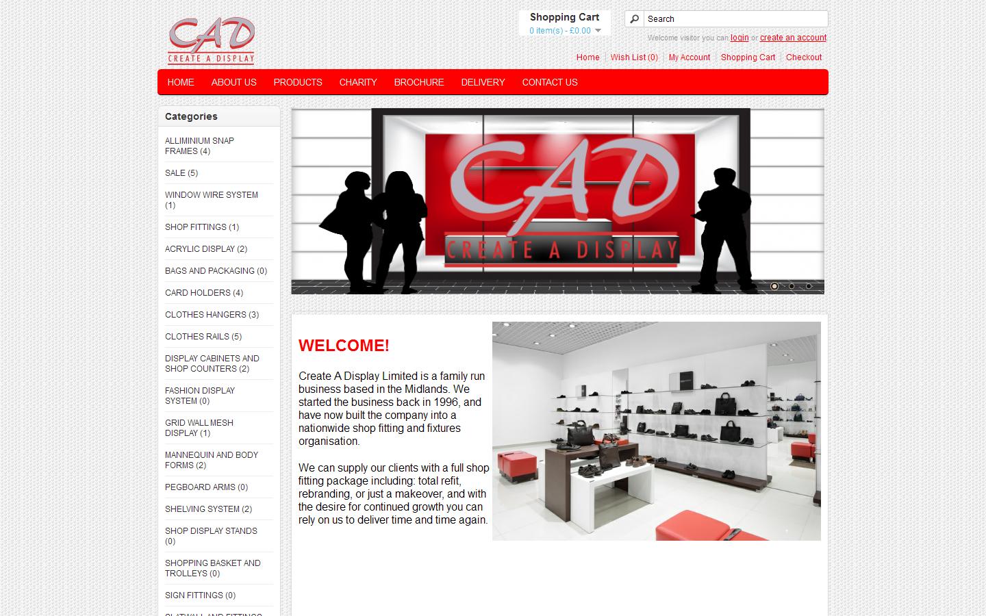 Create A Display Ltd Website