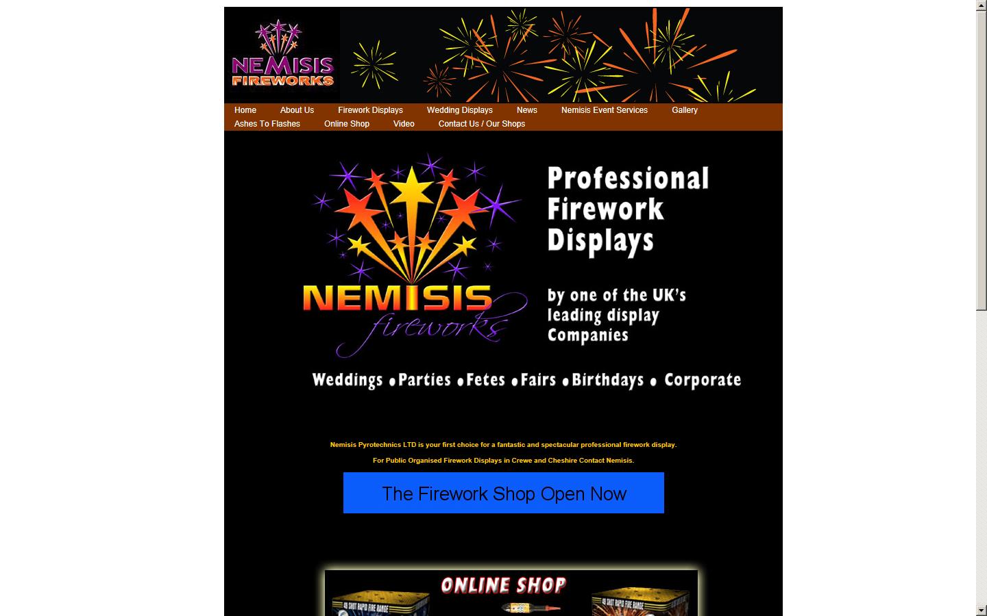 Nemisis Fireworks Ltd.  Website