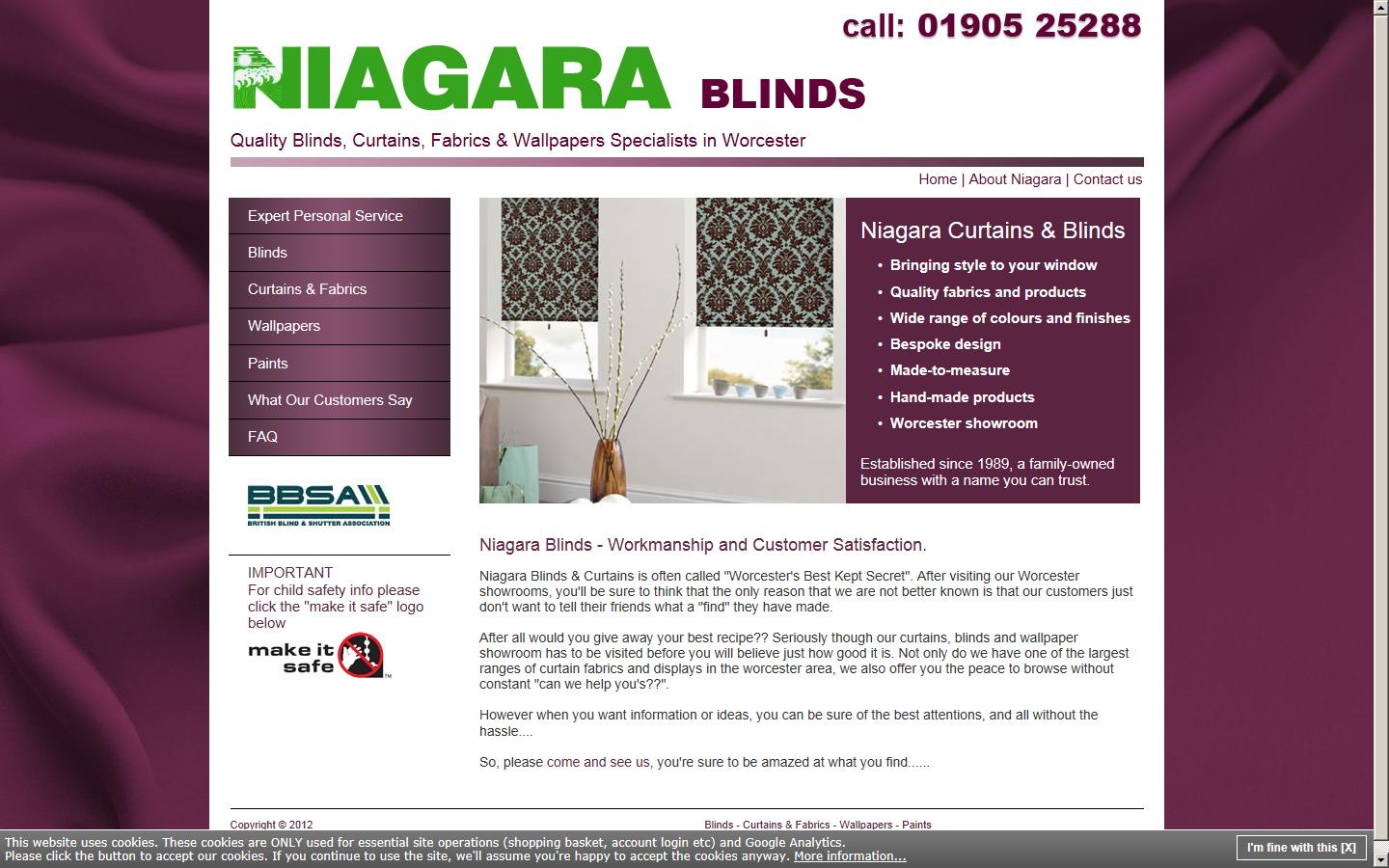 Niagara Blinds   Website