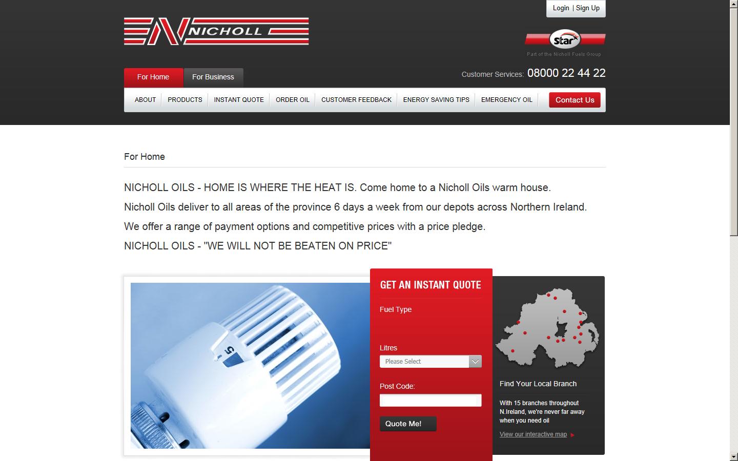 Nicholl (Fuel Oils) Ltd Website