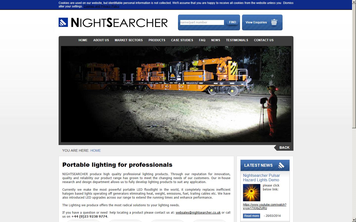 Nightsearcher Limited Website