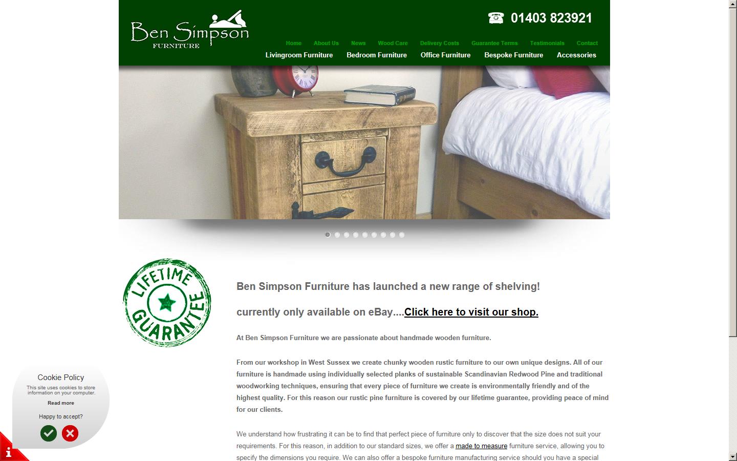 Ben Simpson Furniture Website