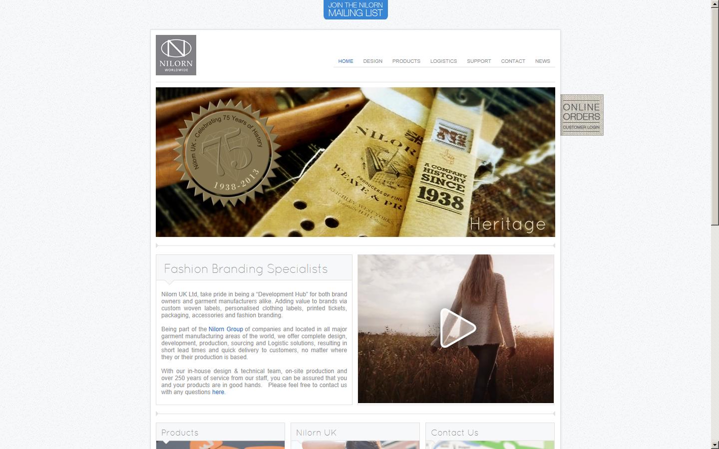 NILORN UK LTD Website