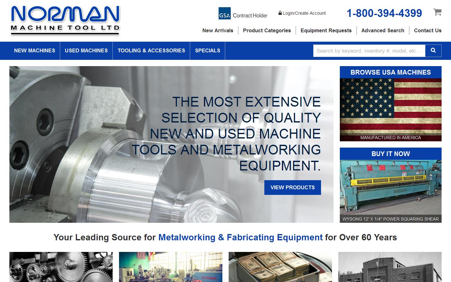 Norman Machine Tools Limited Website