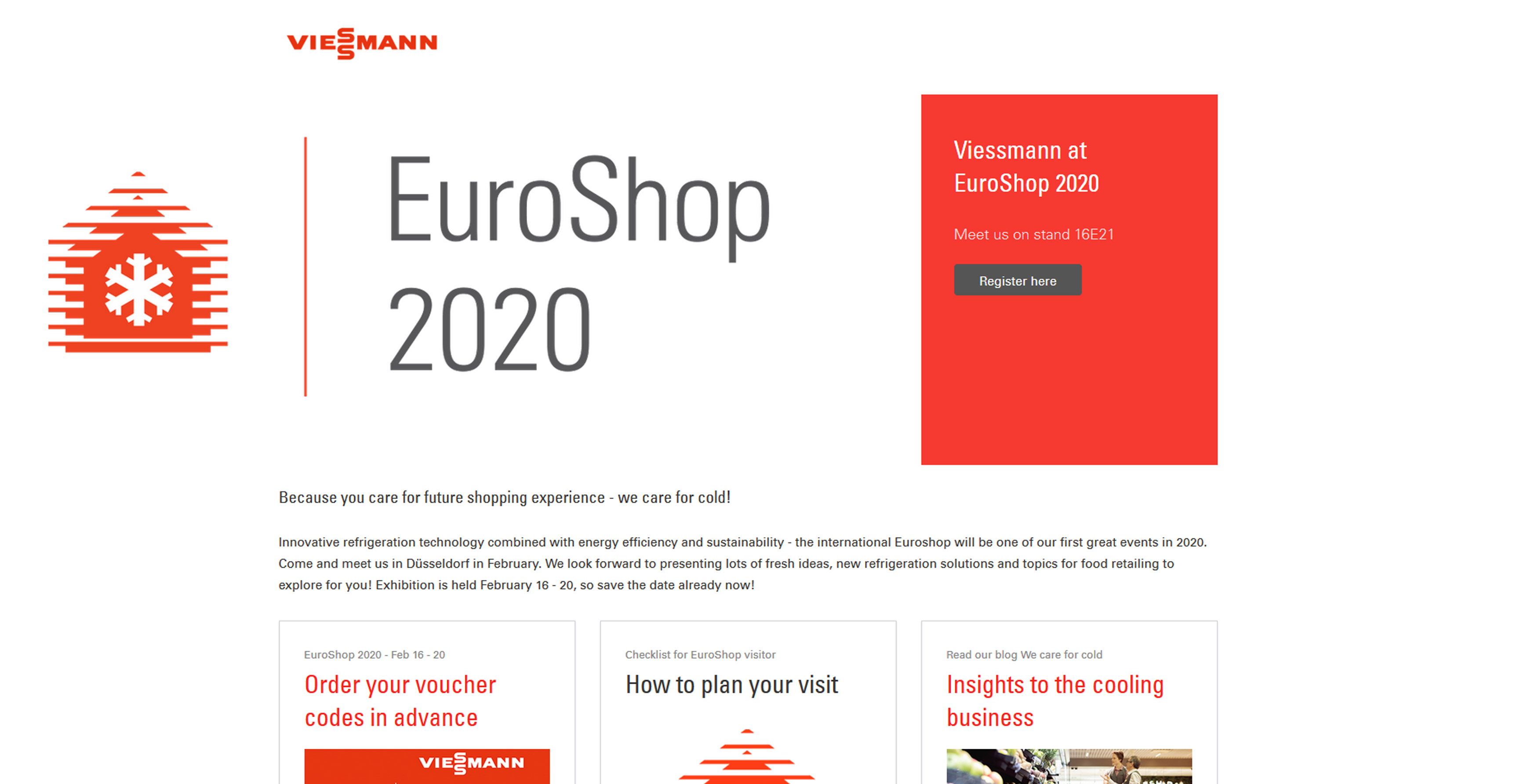 Viessmann Refrigeration Website