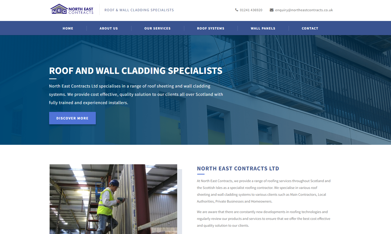 North East Contracts Ltd  Website