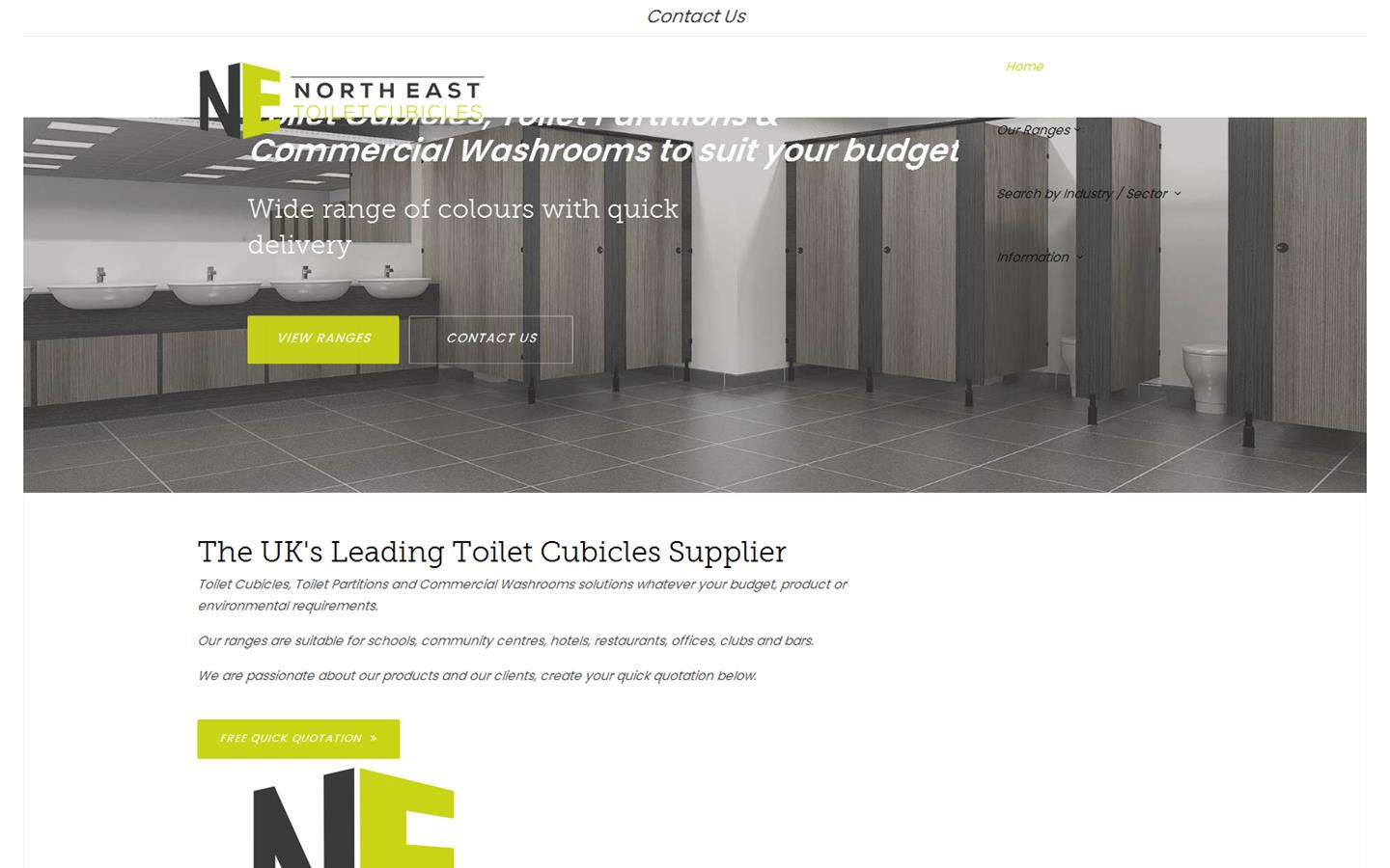 North East Toilet Cubicles Website