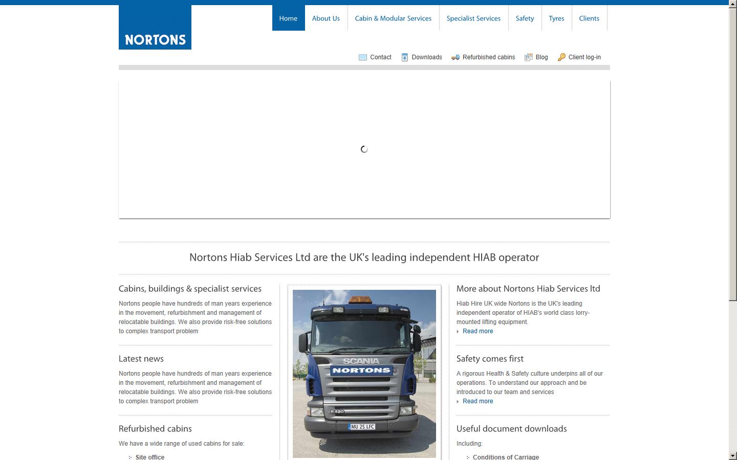 Nortons Hiab Services Ltd Website