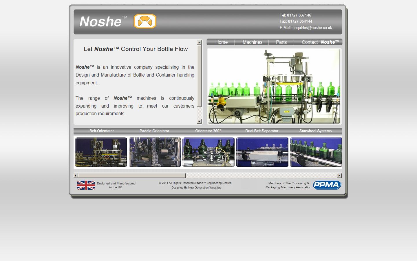 Noshe&trade; Engineering Limited Website