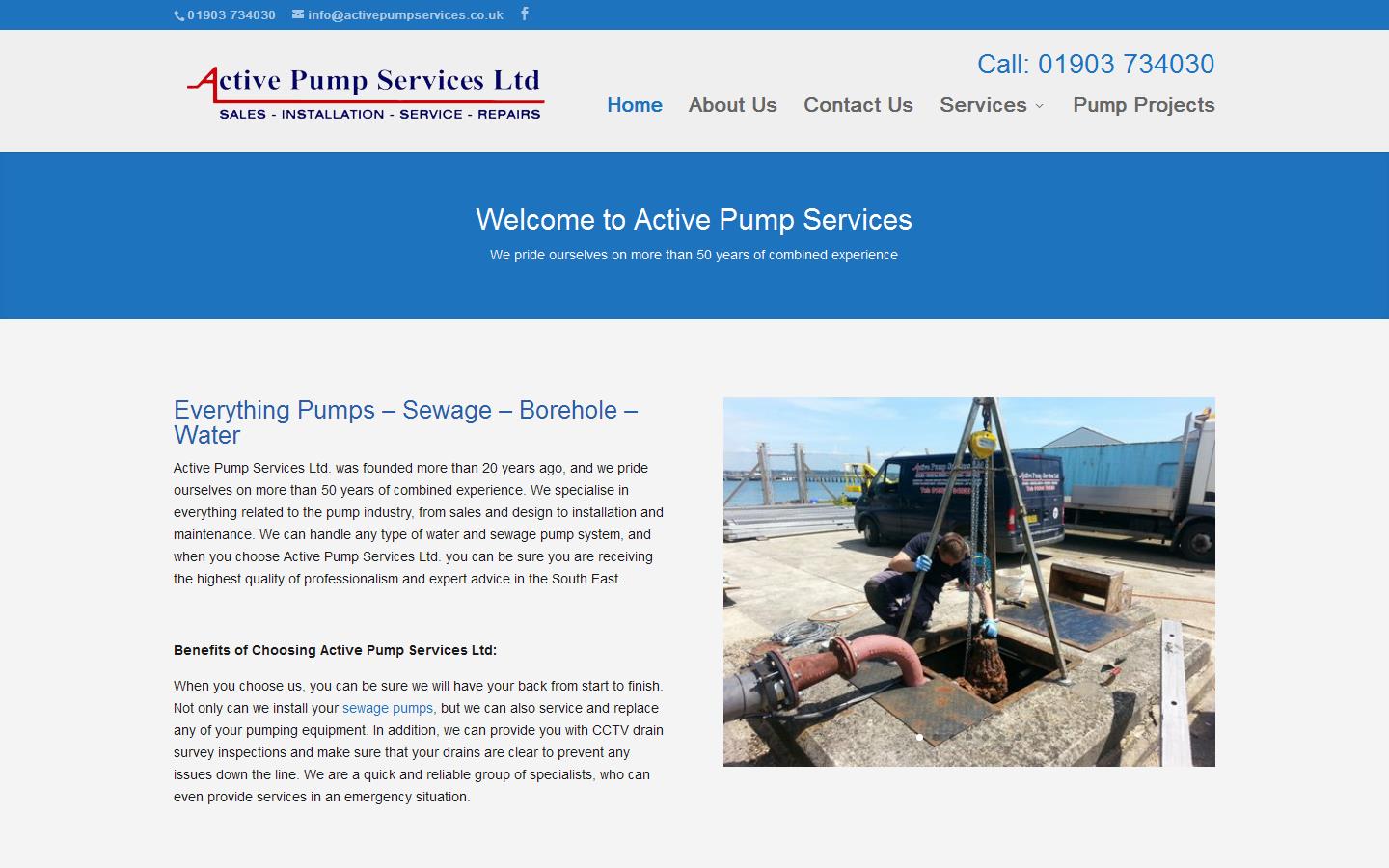 Active Pump Services Website