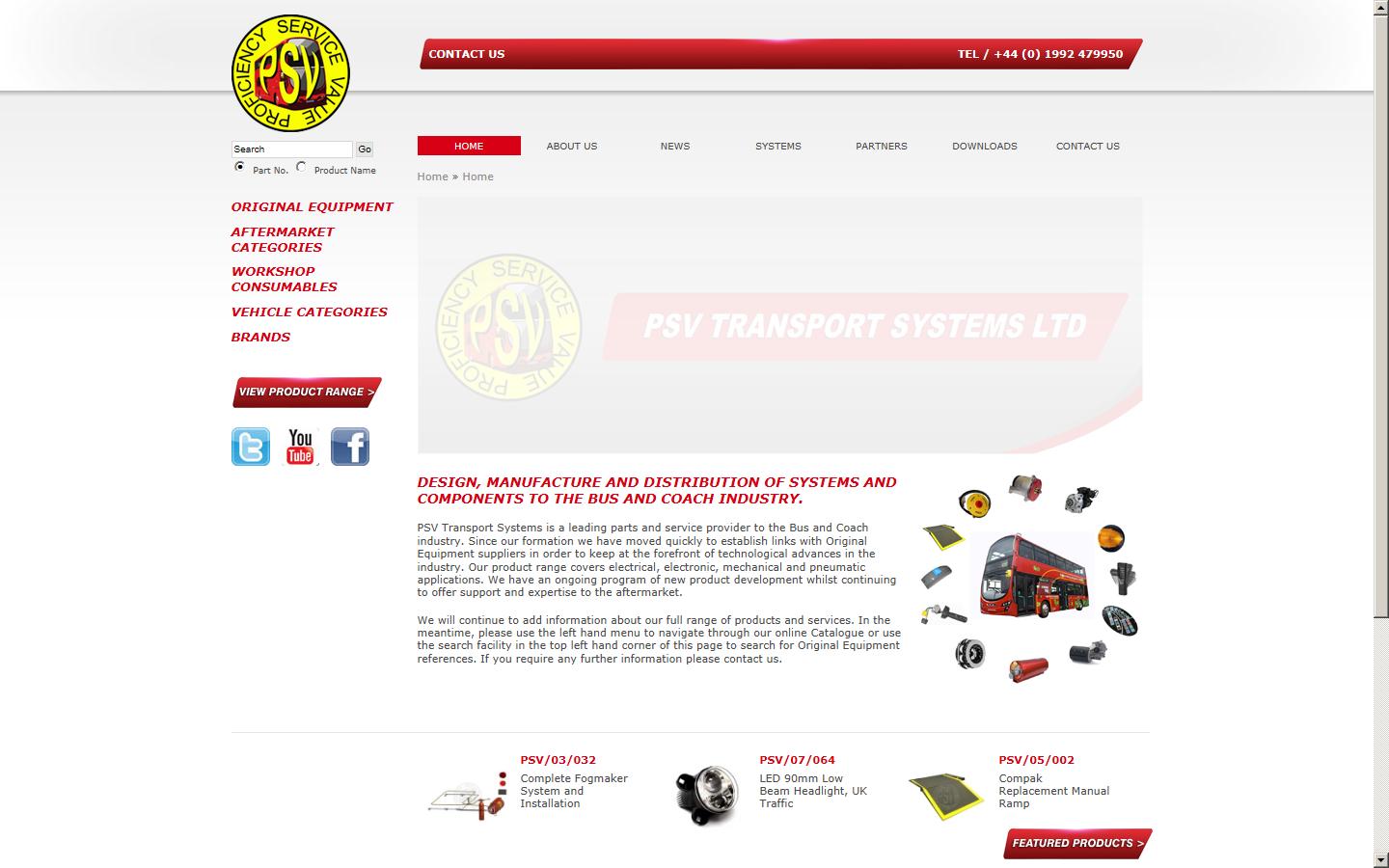 PSV Transport Systems Ltd Website