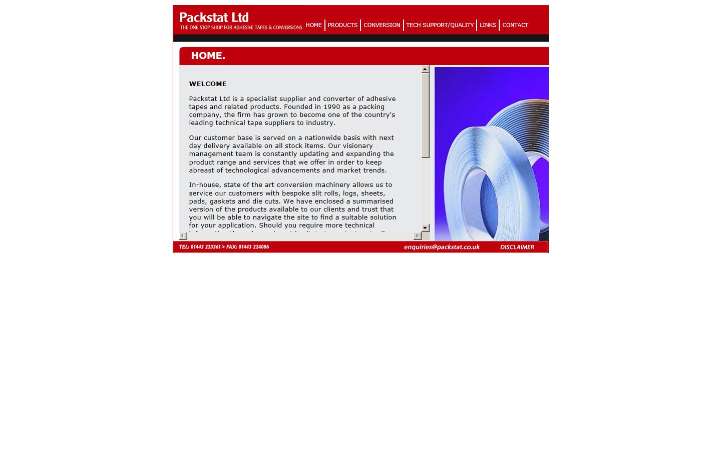 Packstat Ltd  Website