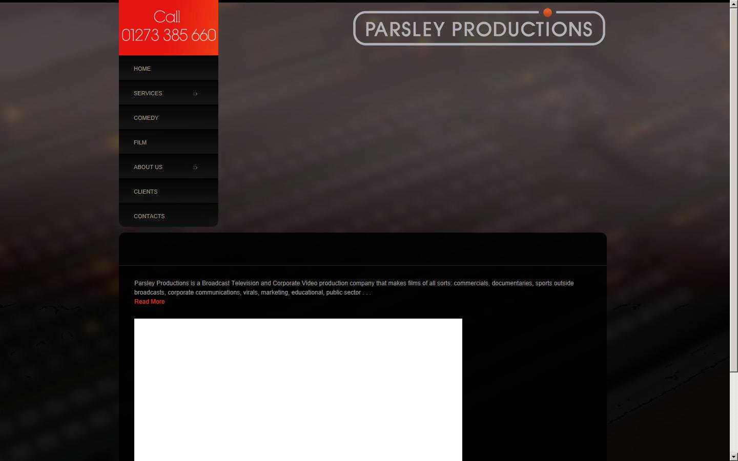 Parsley Productions Website