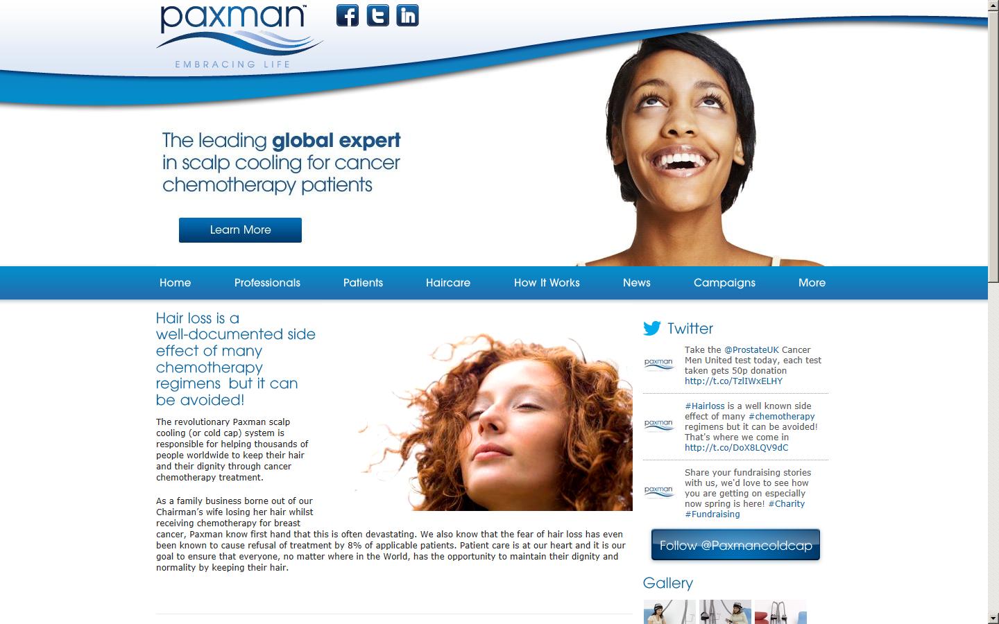 Paxman Coolers Limited Website