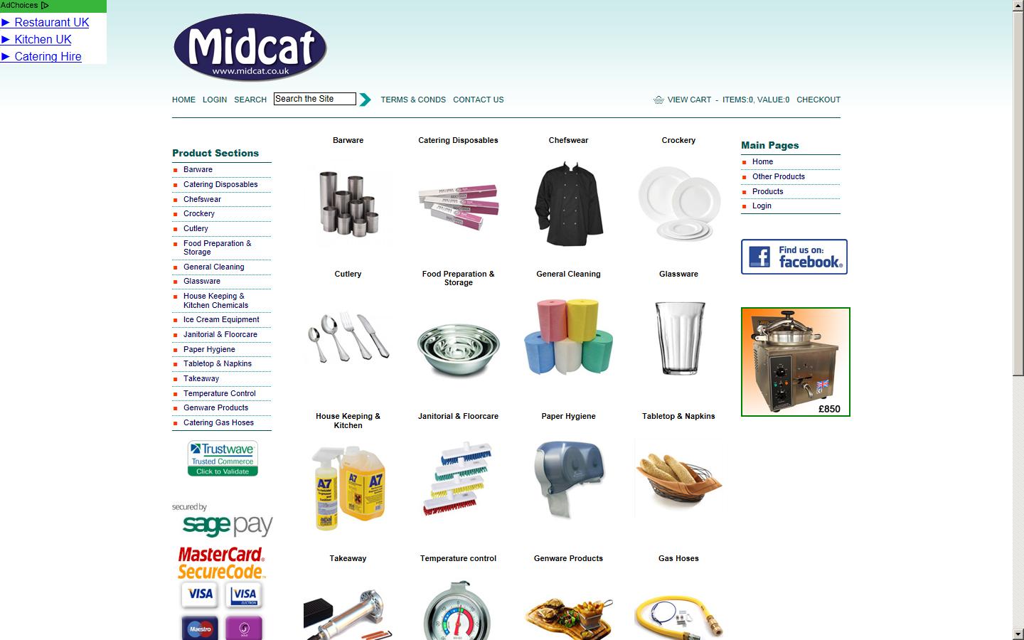 Midland Catering Equipment Website